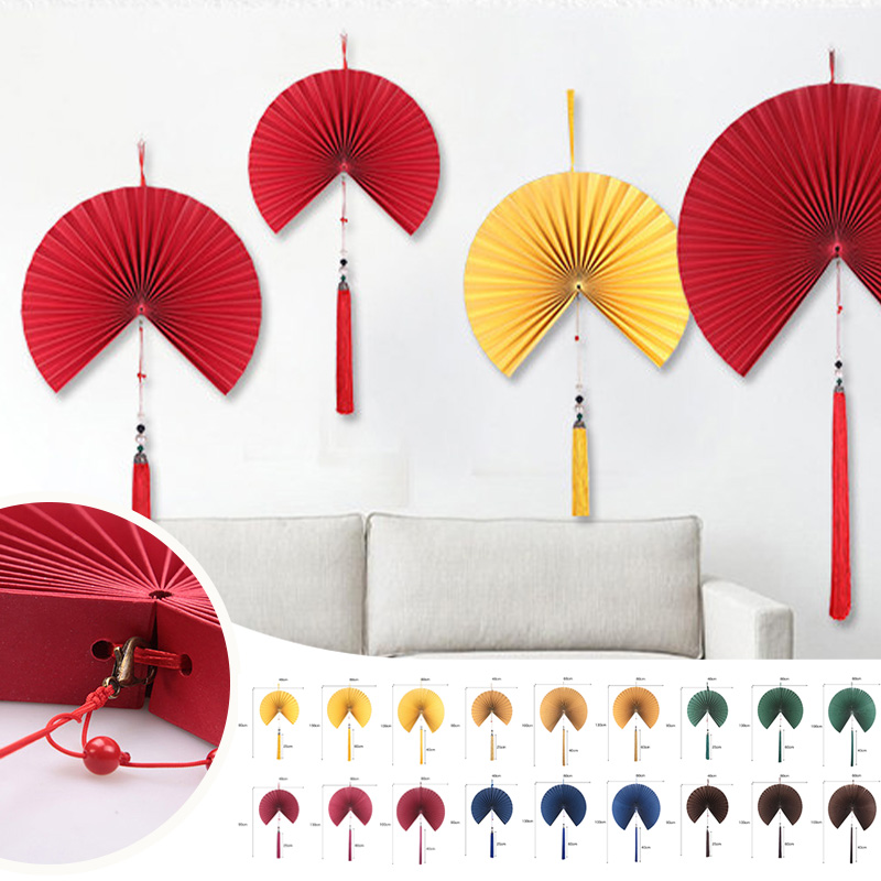 Interior Design With Wallpaper - 40/60/80cm Chinese Style Decorative Fan TV