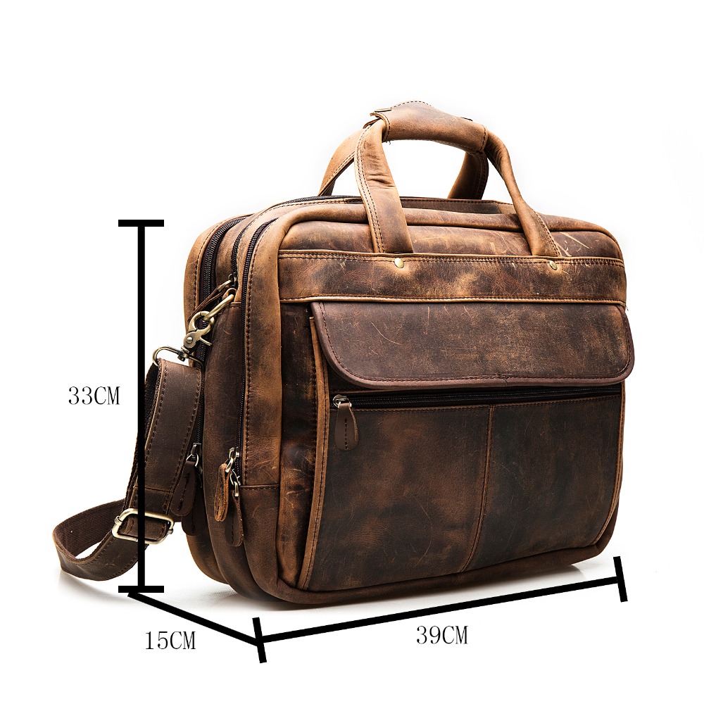 Interior Design Documentation - Men Original Leather Fashion Business Briefcase