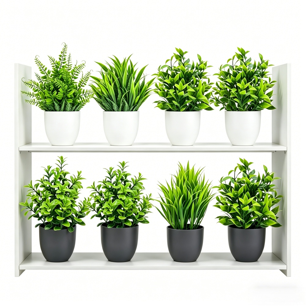 Interior Design Office - 4pcs/set Mini Artificial Plants Potted Indoor