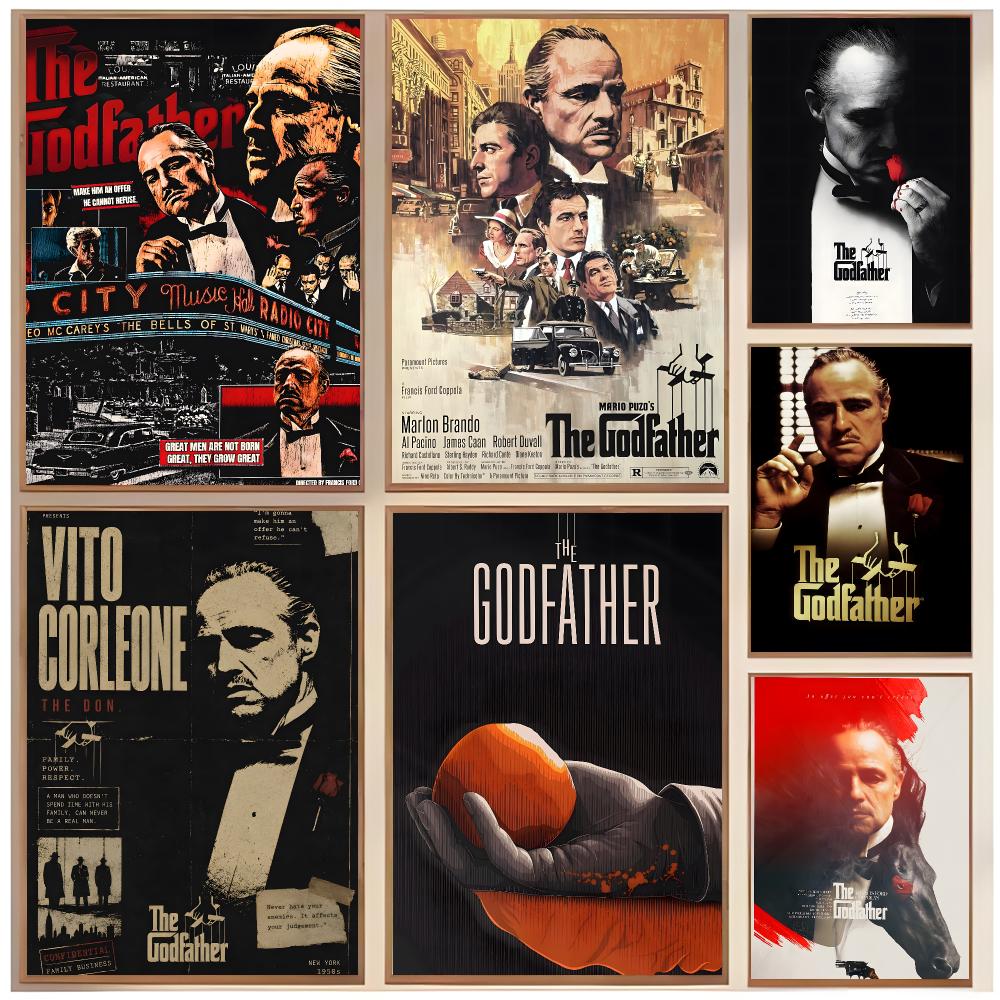 Interior Design With Wallpaper - gangster classic T-The Godfather Poster Classic