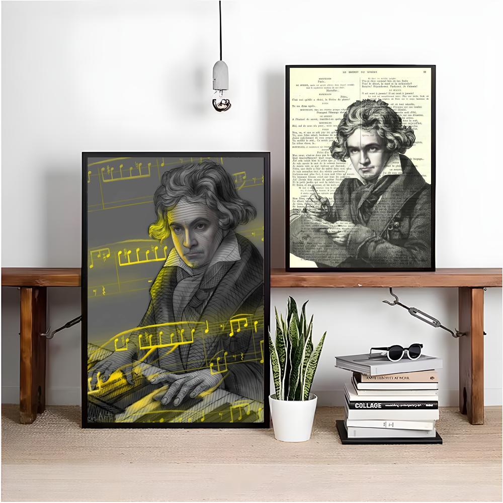 Classic Music M-Mozart Poster  - Interior Design With Wallpaper review and price