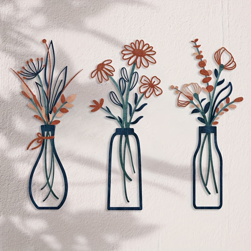 3 Large Floral Wall Art Sculpt - Interior Design Office review and price