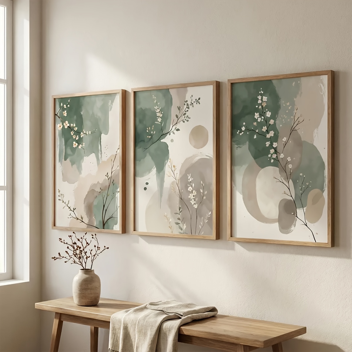 3pcs Japanese-Style Plant Canv - Interior Design Office review and price