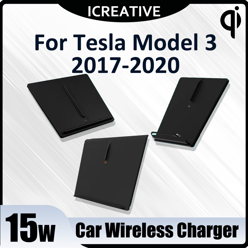 Wireless Car Charger for Tesla - Interior Design Mockup review and price