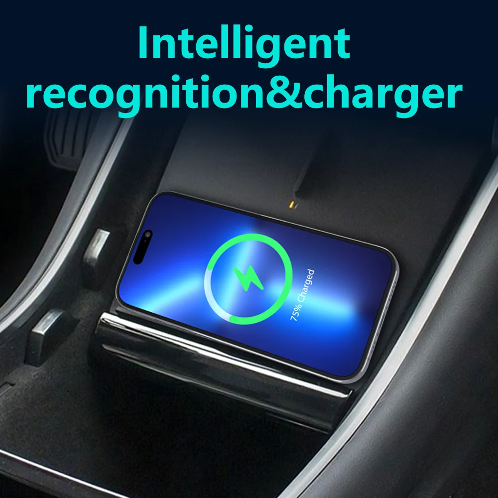 Wireless Car Charger for Tesla - Interior Design Mockup review and price