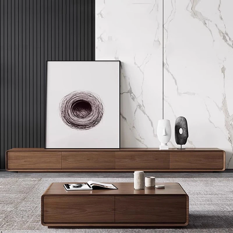 Wooden Long Tv Table Modern De - Interior Design Tv Room review and price