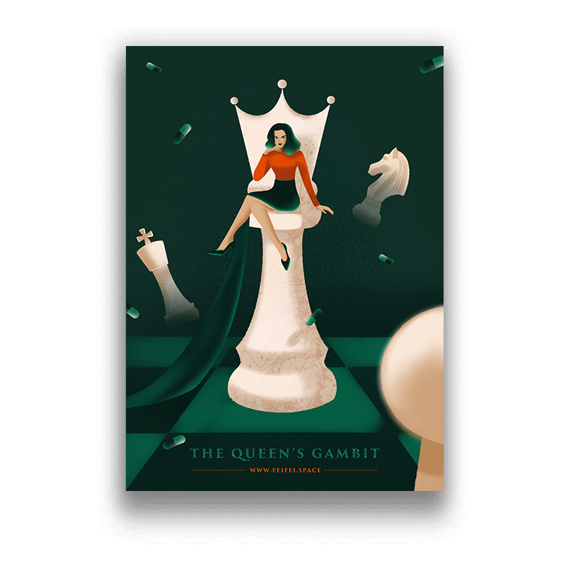 Queen 's Gambit White Coated P - Interior Design With Wallpaper review and price