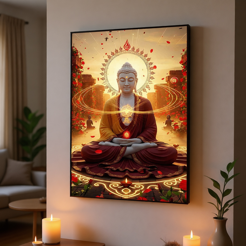 Modern Oriental Buddha Wall Ar - Interior Design Zen review and price