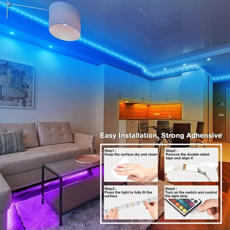 1-20M RGB LED Light Strips wit - Interior Design Tv Room review and price