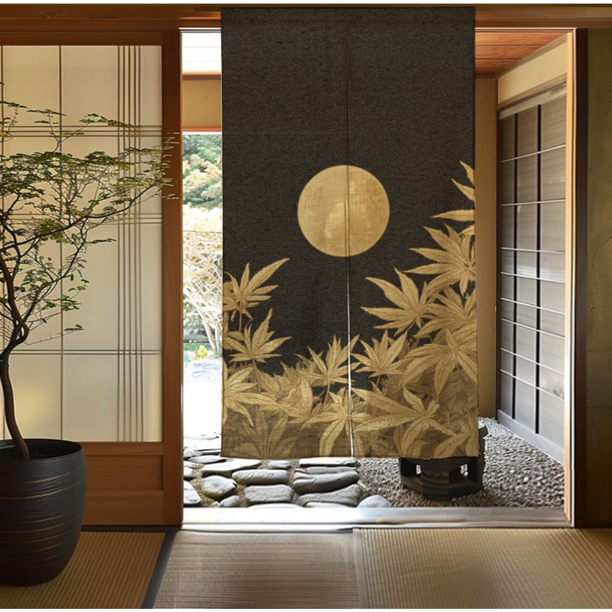 Elegant Japanese Zen Moon Bamb - Interior Design Zen review and price