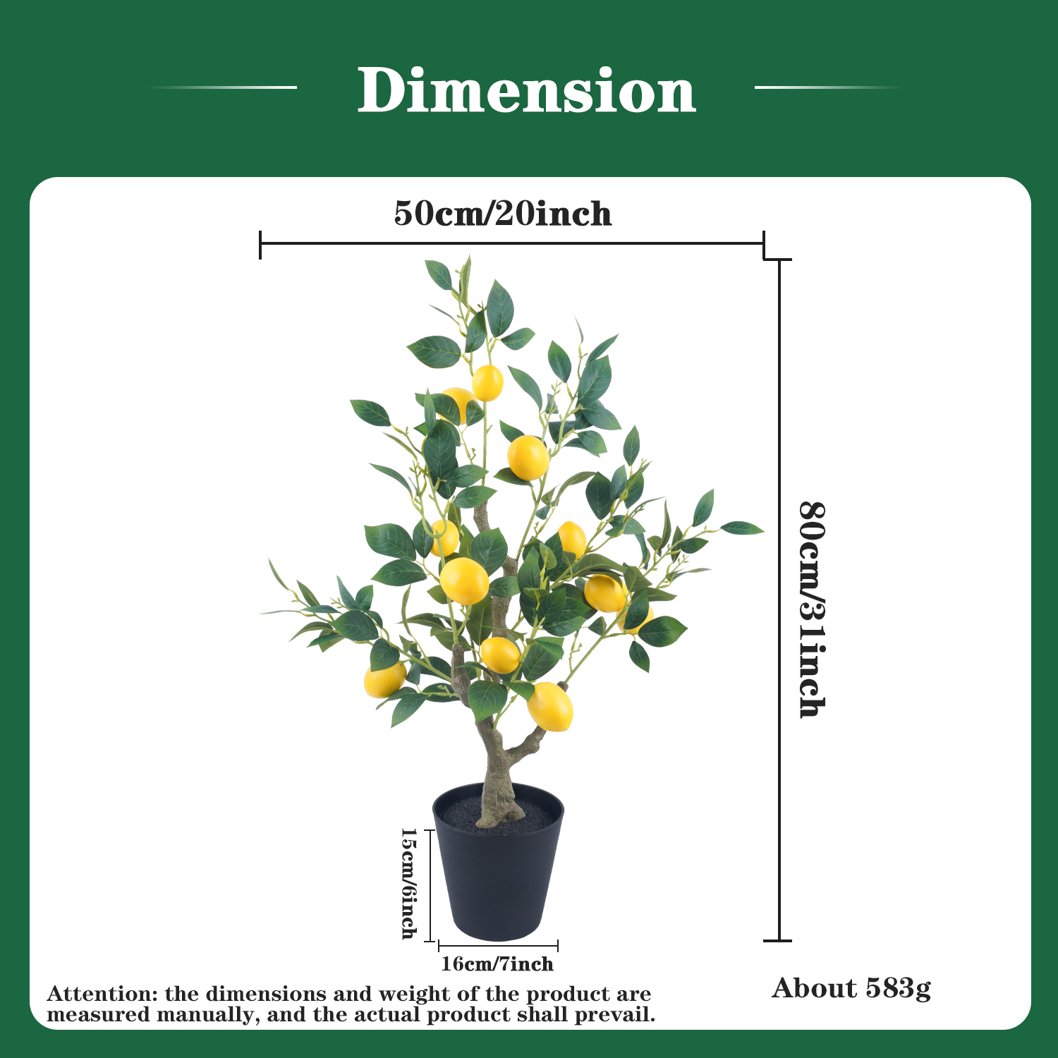 Uflower Artificial Lemon Tree  - Interior Design Office review and price
