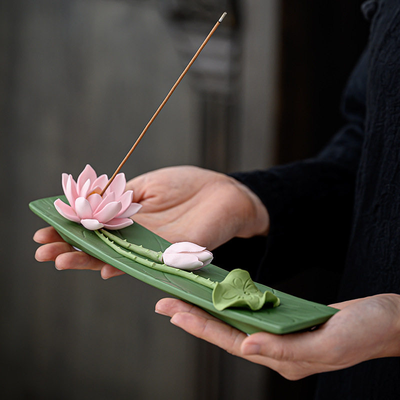 CZ ceramic handmade lotus thre - Interior Design Zen review and price