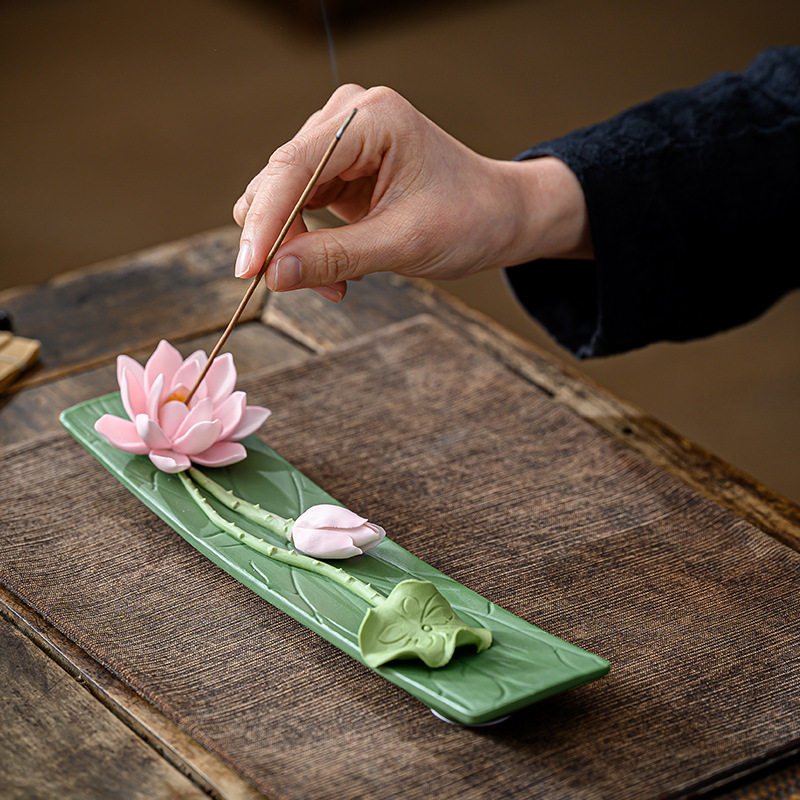 CZ ceramic handmade lotus thre - Interior Design Zen review and price