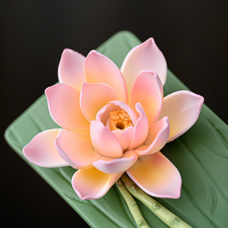 CZ ceramic handmade lotus thre - Interior Design Zen review and price