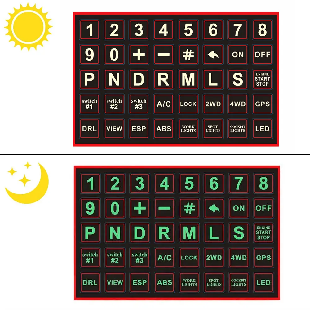 Luminous Car Stickers Instrume - Interior Design Mood Board review and price