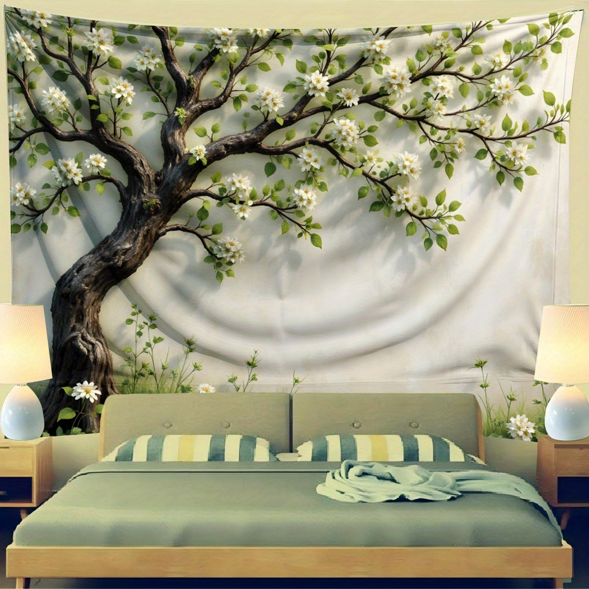 3D Blossoming Tree Wall Mural  - Interior Design Zen review and price