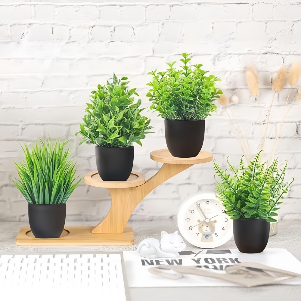 4pcs/set Mini Artificial Plant - Interior Design Office review and price