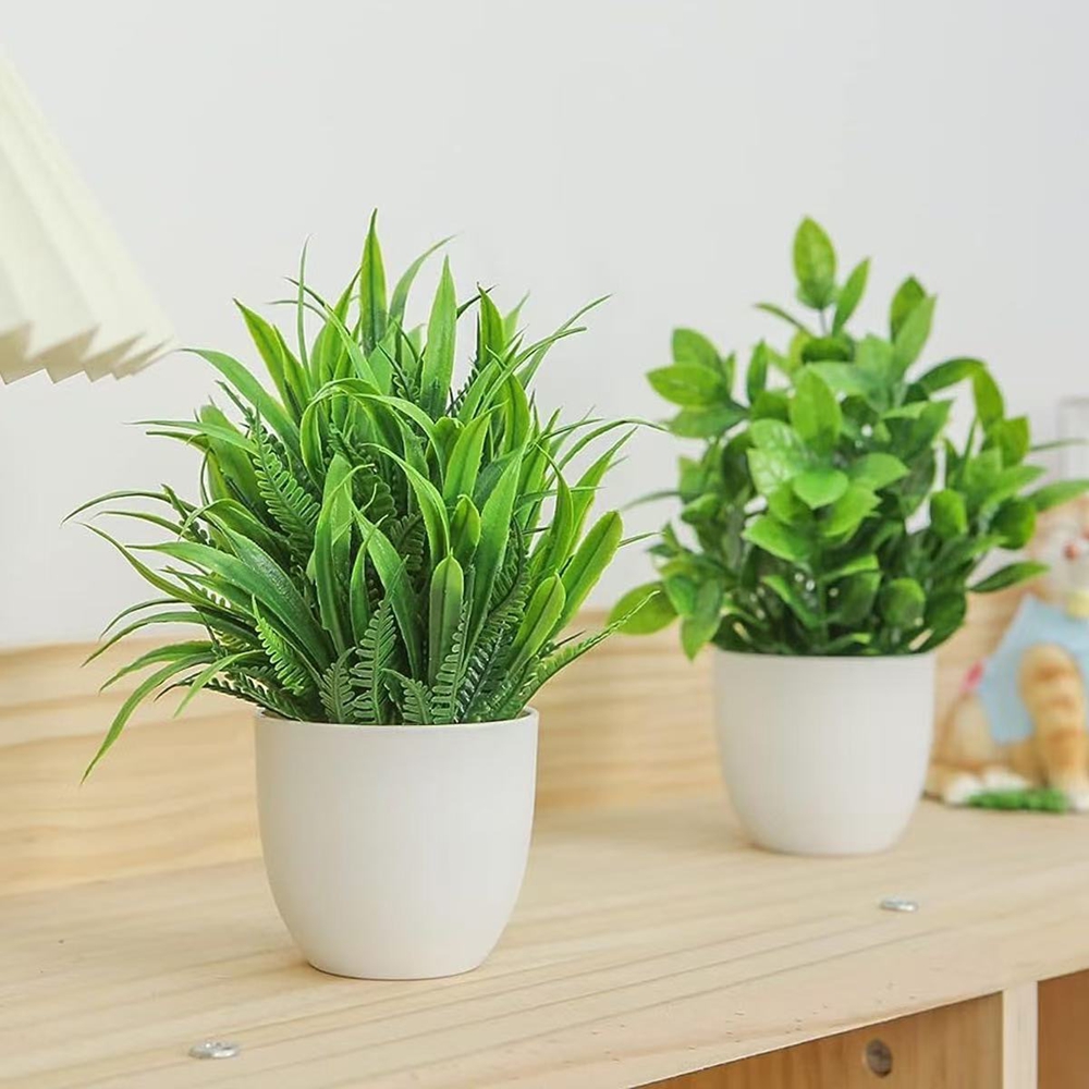4pcs/set Mini Artificial Plant - Interior Design Office review and price