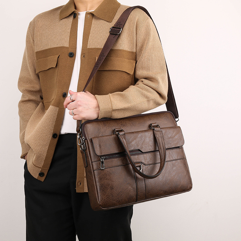 Men's Briefcase PU Leather Han - Interior Design Documentation review and price