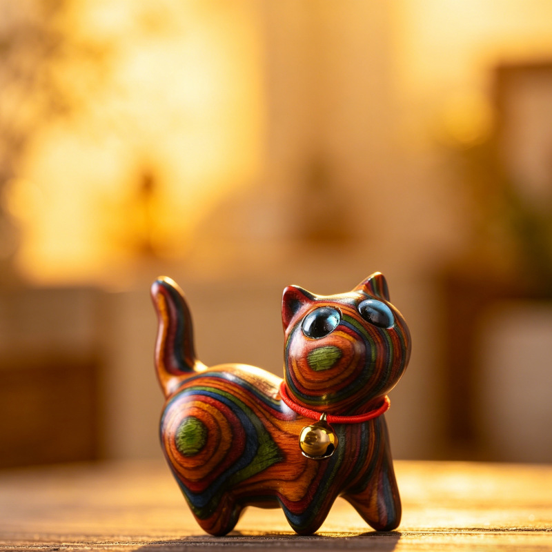 1 Painted Wooden Kitten Creati - Interior Design Apartment review and price
