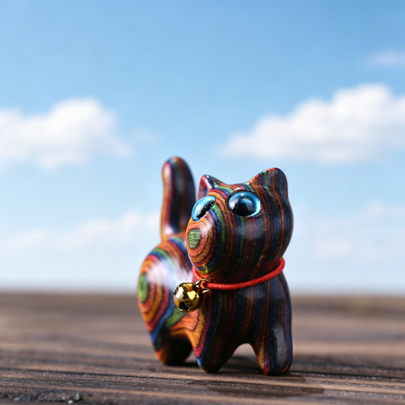 1 Painted Wooden Kitten Creati - Interior Design Apartment review and price
